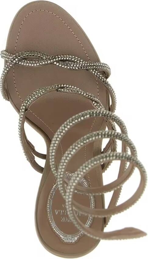 René Caovilla Sandalen 'Braid Cleo' Sandals in grijs