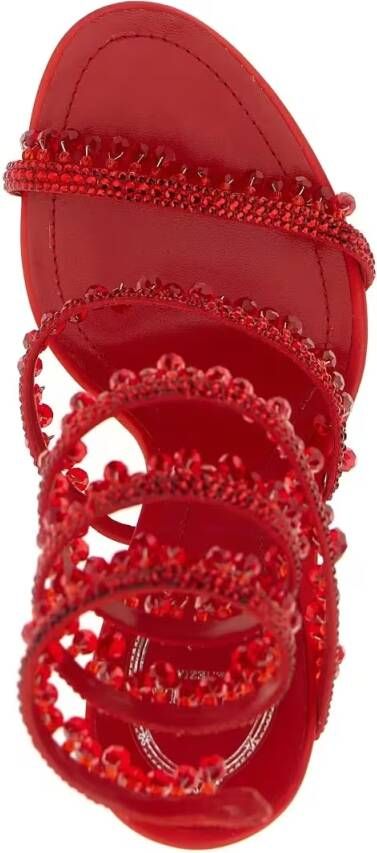 René Caovilla Sandalen 'Chandelier' Sandals in rood