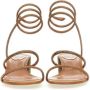 René Caovilla Sandalen "Cleo" Sandal in bruin - Thumbnail 3