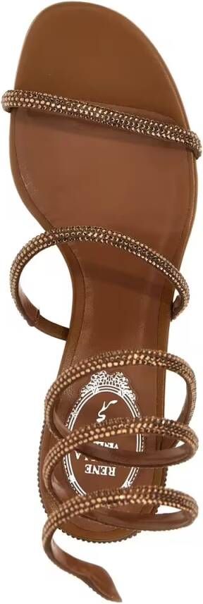 René Caovilla Sandalen 'Cleo' Sandals in bruin