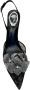 René Caovilla Sandalen Crystal Slingback 80 in zwart - Thumbnail 2