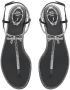 René Caovilla Sandalen Diana Crystal Thongs in zwart - Thumbnail 2