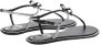 René Caovilla Sandalen Diana Crystal Thongs in zwart - Thumbnail 4