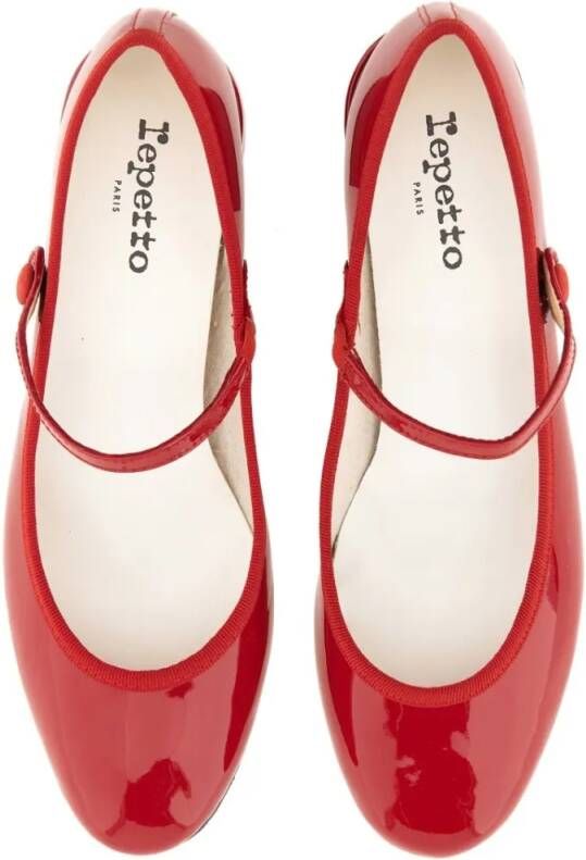 repetto Hoge hakken Mary Jane Rose Pump in rood