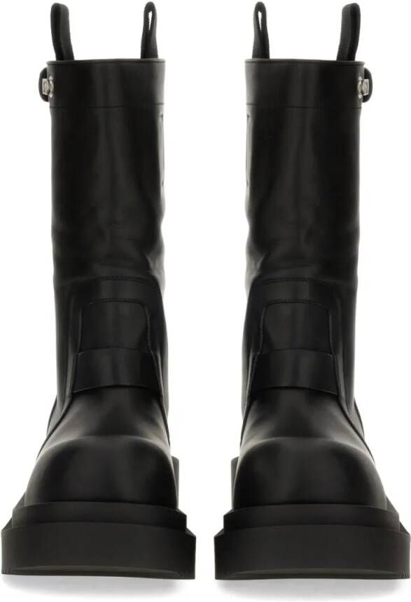Rick Owens Boots Leather Boot in zwart
