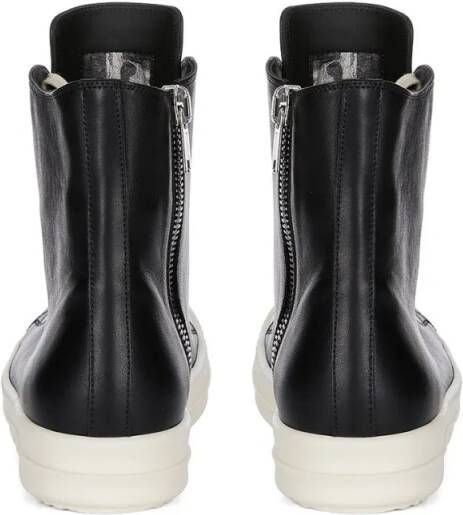 Rick Owens Low-Top Sneakers Above-Ankle Sneakers With Shark-Toothed Sole in zwart