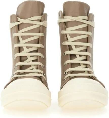 Rick Owens Low-Top Sneakers High Sneakers. in bruin