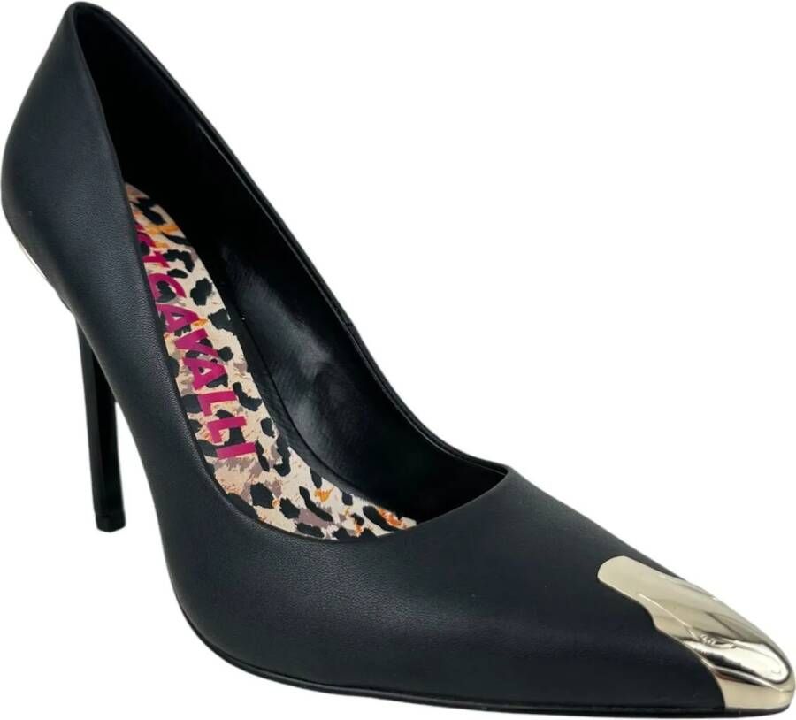Just Cavalli Low-Top Sneakers High heel shoes Black in zwart