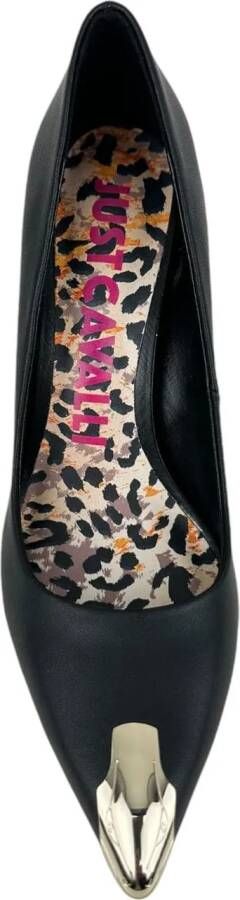 Just Cavalli Low-Top Sneakers High heel shoes Black in zwart
