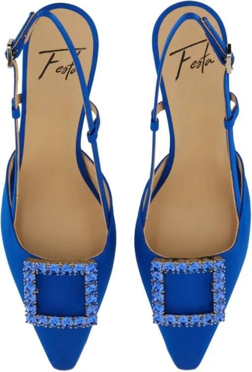 Roberto Festa Hoge hakken "Stefy" Slingback in blauw