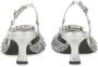 Roberto Festa Hoge hakken "Stefy" Slingback in zilver - Thumbnail 2