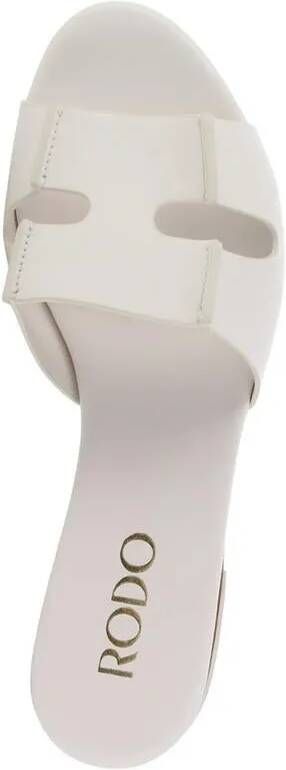 Rodo Sandalen Sellier Flat in wit
