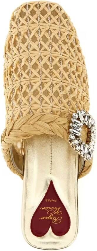 Roger Vivier 'Bab Viv' Mules in bruin