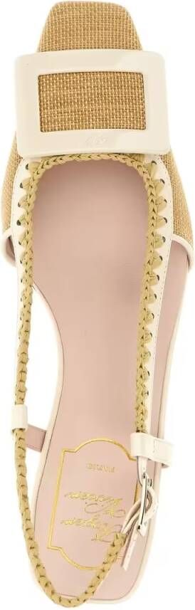 Roger Vivier Hoge hakken 'Belle Vivier' Slingback in beige