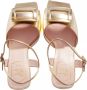 Roger Vivier Sandalen Covered Buckle Platform Sandals in goud - Thumbnail 2