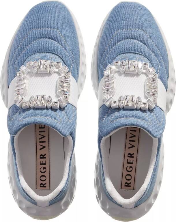Roger Vivier Sneakers Viv Run Platform Rubber Sole Casual Style in blauw