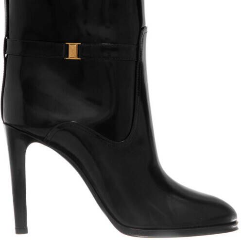 Saint Laurent Boots & laarzen Diane Boots In Shiny Leather in zwart