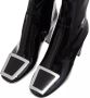 Saint Laurent Boots & laarzen Maxine Booties Patent Leather in zwart - Thumbnail 2