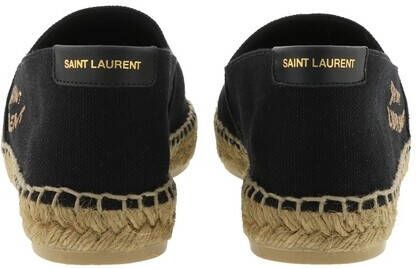 Saint Laurent Espadrilles Embroidered Espadrilles Canvas in zwart