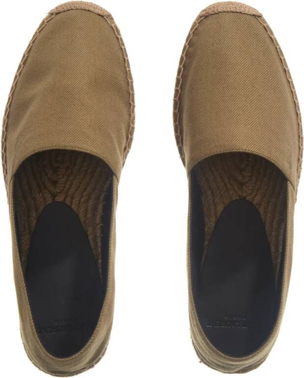 Saint Laurent Espadrilles Gabardine Espadrille in groen