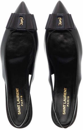 Saint Laurent Loafers & ballerina schoenen Anais Slingback Sandals in zwart