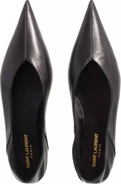 Saint Laurent Loafers Carolyn Ballet Flats in zwart