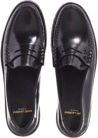 Saint Laurent Loafers Loafer Monogram Penny Slipper in zwart