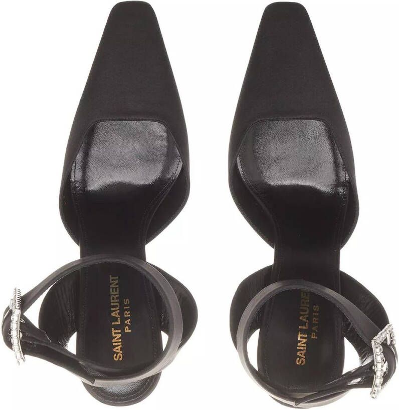Saint Laurent Pumps & high heels Fanny Slingback Pumps In Crepe Satin in zwart