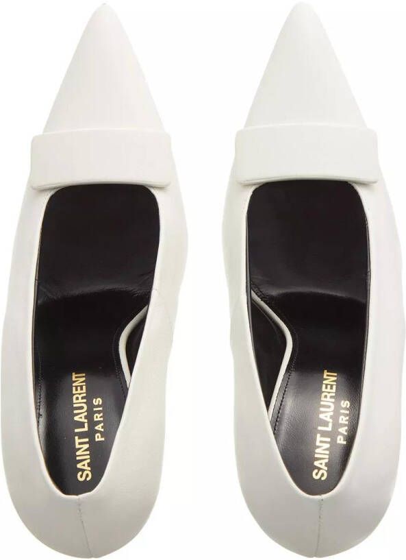 Saint Laurent Pumps & high heels Kayla Leather Buckle Pumps in crème