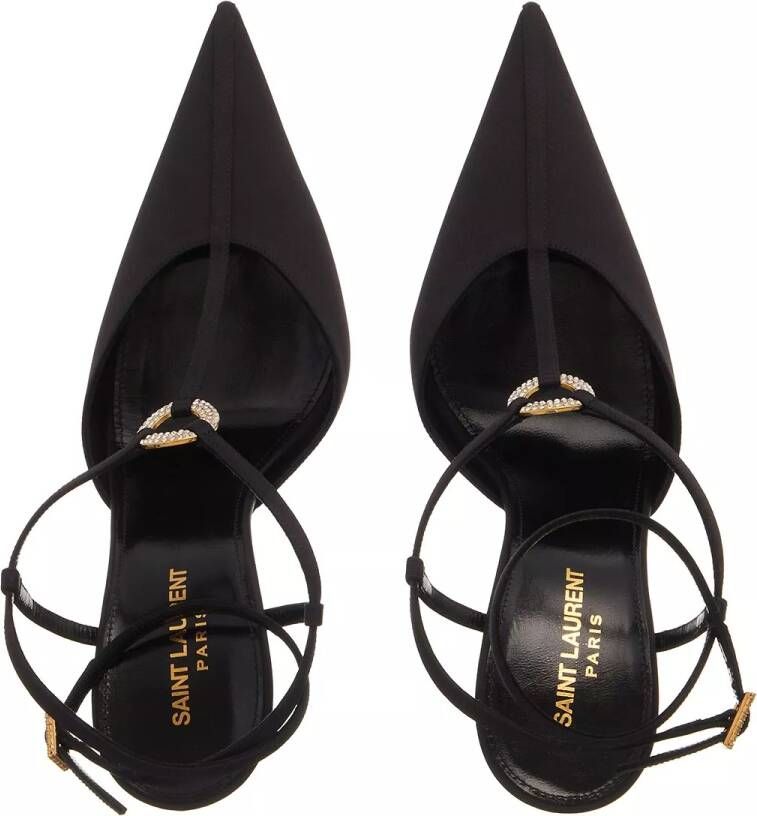 Saint Laurent Pumps & high heels Luna Slingback Pumps In Crepe Satin in zwart