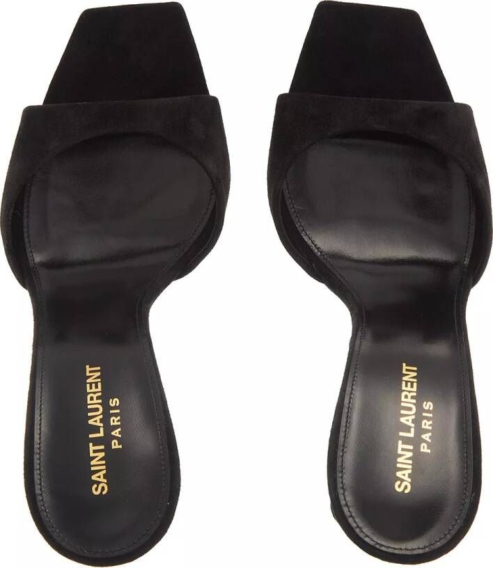 Saint Laurent Pumps & high heels PAZ Suede And Metallic Leather Sandals in zwart