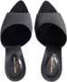 Saint Laurent Pumps & high heels Suite Crepe Satin Heels Slides in zwart - Thumbnail 2