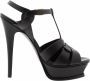 Saint Laurent Pumps & high heels Tribute 130 Plateau Sandals Leather in zwart - Thumbnail 2