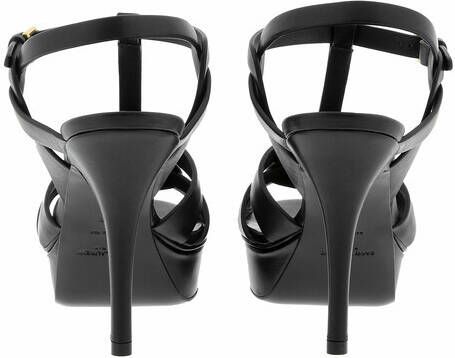 Saint Laurent Pumps & high heels Tribute 75 Sandal Leather in zwart