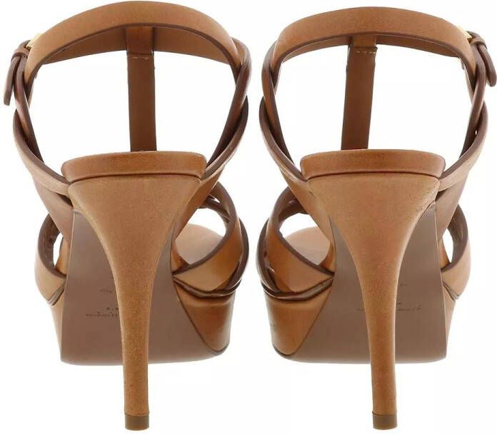 Saint Laurent Pumps & high heels Tribute 75 Sandal Leather in bruin