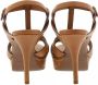 Saint Laurent Pumps & high heels Tribute 75 Sandal Leather in bruin - Thumbnail 2