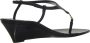 Saint Laurent Sandalen Cassandra Wedges in zwart - Thumbnail 2