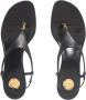 Saint Laurent Sandalen Cassandra Wedges in zwart - Thumbnail 4