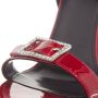 Saint Laurent Sandalen Claude Sandals In Patent Leather in rood - Thumbnail 2