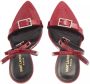 Saint Laurent Sandalen Claude Sandals In Patent Leather in rood - Thumbnail 3