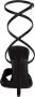 Saint Laurent Sandalen Corinne Sandals In Satin Crepe Black in zwart - Thumbnail 2