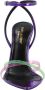 Saint Laurent Sandalen Gippy Patent Leather And Plexi Sandals Purple in paars - Thumbnail 3