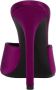 Saint Laurent Sandalen Goldie Mules In Satin Crepe Purple in paars - Thumbnail 2