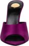 Saint Laurent Sandalen Goldie Mules In Satin Crepe Purple in paars - Thumbnail 4