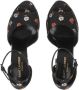Saint Laurent Sandalen Jodie Peeptoe Platform Sandals Floral Satin in zwart - Thumbnail 2