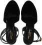 Saint Laurent Sandalen Jodie Platform Sandals In Velvet in zwart - Thumbnail 2