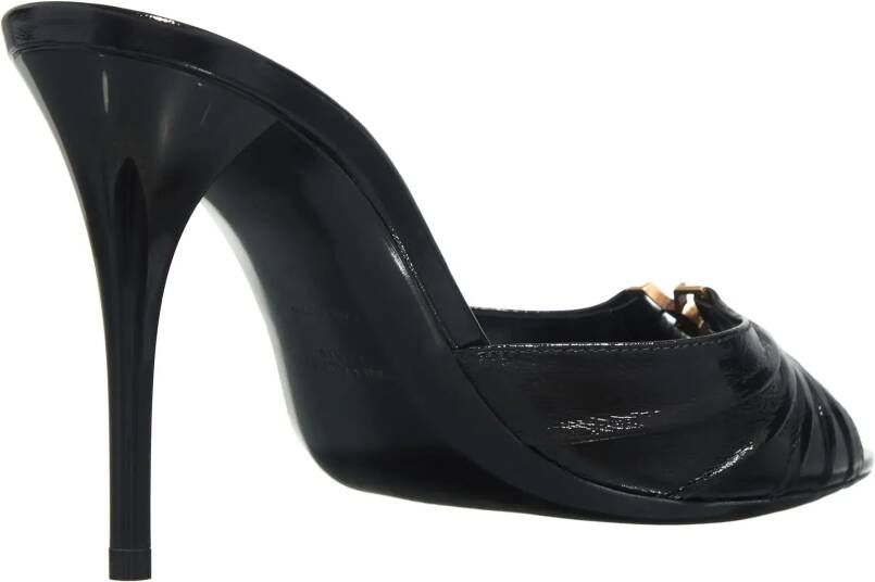 Saint Laurent Sandalen met hak Babylone Mules in zwart
