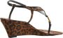 Saint Laurent Sandalen met hak Cassandra Sandals in luipaardprint - Thumbnail 2