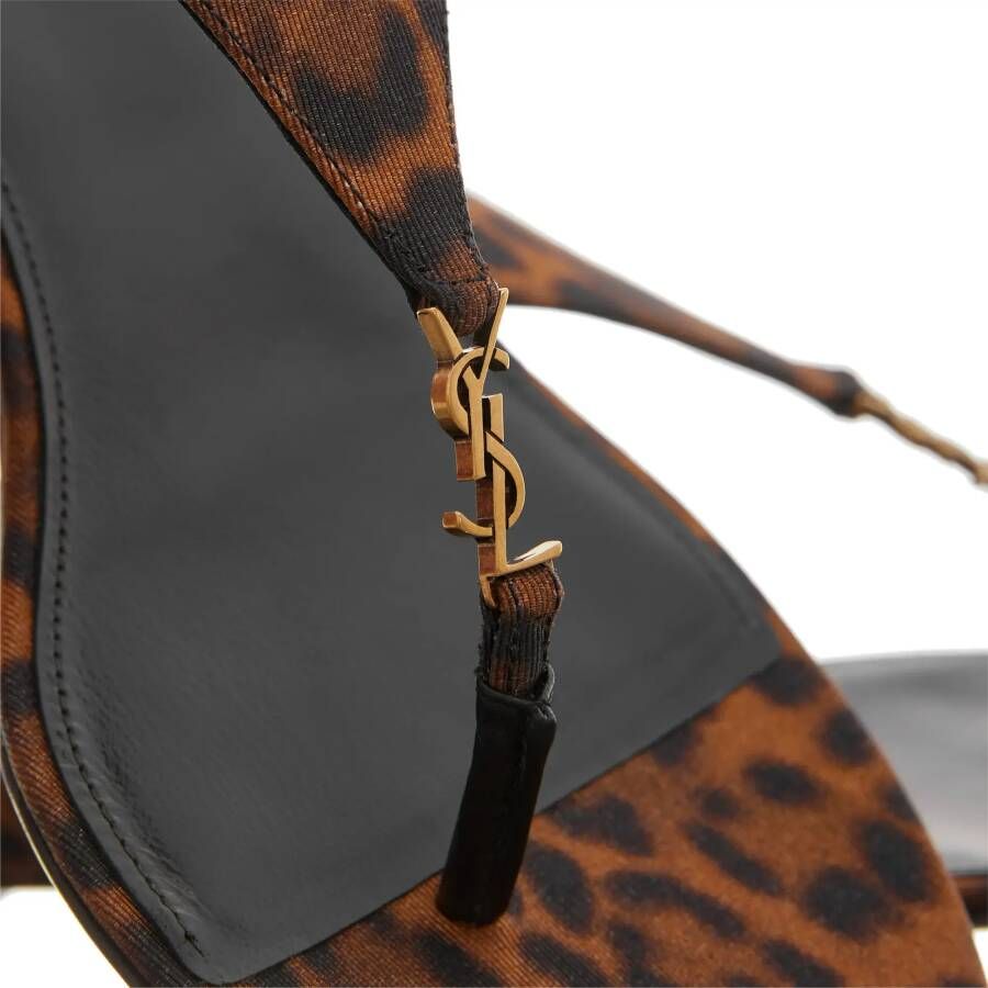 Saint Laurent Sandalen met hak Cassandra Sandals in luipaardprint
