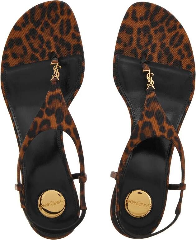 Saint Laurent Sandalen met hak Cassandra Sandals in luipaardprint